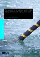 VIV analysis of a subsea power cable during installation in high current seas