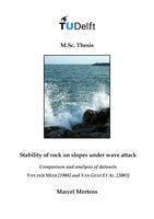Stability of rock on slopes under wave attack: Comparison and analysis of datasets Van der Meer [1988] and Van Gent [2003]