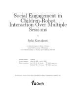 Social Engagement in Children-Robot Interaction Over Multiple Sessions