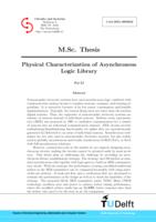 Physical Characterization of Asynchronous Logic Library
