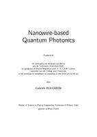 Nanowire-based Quantum Photonics