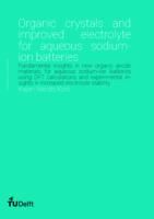 Organic crystals and improved electrolyte for aqueous sodium-ion batteries