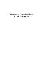 Autonomous formation flying in low earth orbit