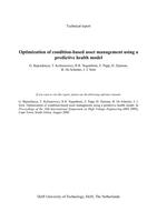 Optimization of condition-based asset management using a predictive health model