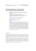 Thermal quenching of Ce3+ emission in PrX3 (X = Cl, Br) by intervalence charge transfer
