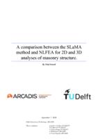 A comparison between the SLaMA method and NLFEA for 2D and 3D analyses of masonry structure