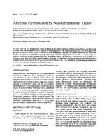 Alcoholic fermentation by 'non-fermentative' yeasts