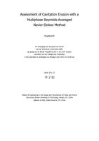 Assessment of Cavitation Erosion with a Multiphase Reynolds-Averaged Navier-Stokes Method