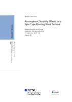 Atmospheric Stability Effects on a Spar-Type Floating Wind Turbine