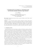 Conservative numerical methods for advanced model kinetic equations