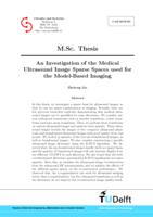 An Investigation of the Medical Ultrasound Image Sparse Spaces used for the Model-Based Imaging