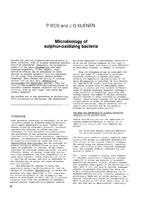 Microbiology of sulfur-oxidizing bacteria