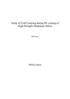 Study of Cold Cracking during DC-casting of High Strength Aluminum Alloys