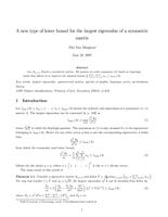 A new type of lower bound for the largest eigenvalue of a symmetric matrix