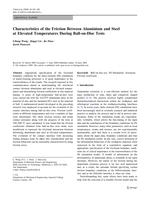 Characteristics of the Friction Between Aluminium and Steel at Elevated Temperatures During Ball-on-Disc Tests