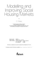 Modelling and Improving Social Housing Markets