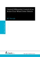 Central Differential Control of an Active Four Wheel Drive Vehicle