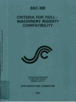 Criteria for hull-machinery rigidity compability