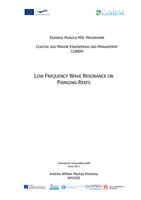 Low frequency wave resonance on fringing reefs