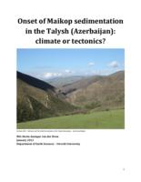 Onset of Maikop sedimentation in the Talysh (Azerbaijan): climate or tectonics?