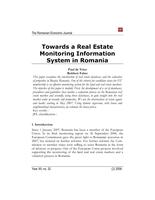 Towards a real estate monitoring information system in Romania