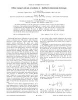 Diffuse transport and spin accumulation in a Rashba two-dimensional electron gas