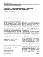 A pilot study of a phenomenological model of adipogenesis in maturing adipocytes using Cahn–Hilliard theory