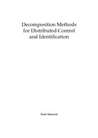 Decomposition methods for distributed control and identification