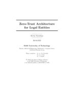 Zero-Trust Architecture for Legal Entities