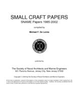 Small Craft Papers, SNAME Papers 1985-2002, ISBN: 0-93773-42-2