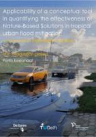 Applicability of a conceptual tool in quantifying the effectiveness of Nature-Based Solutions in tropical urban flood mitigation