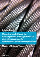 Numerical modelling of the state-dependent bending stiffness of steel wire rope used for abandonment and recovery operations