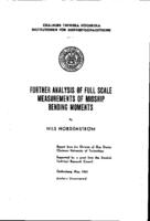 Further analysis of full scale measurements of midship bending moments