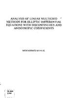 Analysis of linear multigrid methods for elliptic differential equations with discontinuous and anisotropic coefficients