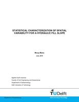 Statistical Characterization of Spatial Variability for a Hydraulic Fill Slope