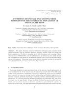 Fictitious Boundary and Moving Mesh Methods for the Numerical Simulation of Particulate Flow