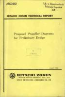 Proposed propeller diagrams for preliminary design