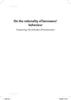 On the rationality of borrowers' behaviour: Comparing risk-attitudes of homeowners