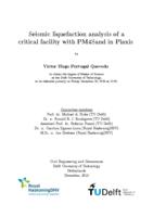 Seismic liquefaction analysis of a critical facility with PM4Sand in Plaxis