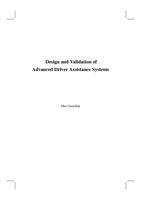 Design and validation of advanced driver assistance systems