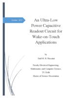 An Ultra-Low Power Capacitive Readout Circuit for Wake-on-Touch Applications