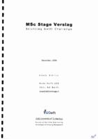 MSc stage verslag stichting Delft challenge