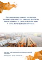 Constraining and enabling factors that influence core practices embedded within the supply processes of circular building hubs; A Social Practice Theory approach