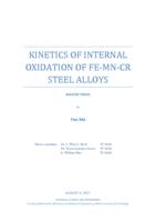 Kinetics of internal oxidation of Fe-Mn-Cr steel alloys