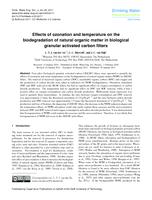 Effects of ozonation and temperature on the biodegradation of natural organic matter in biological granular activated carbon filters