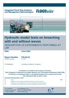 Hydraulic model tests on breaching with and without waves