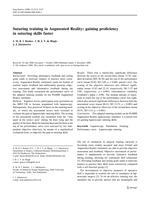 Suturing training in Augmented Reality: Gaining proficiency in suturing skills faster