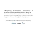 Integrating Sustainable Objectives in Transmission System Operators' Projects