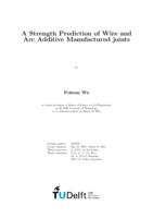 A Strength Prediction of Wire and Arc Additive Manufactured joints