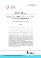 Spiking CA-CFAR Implementation for Radar Target Detection